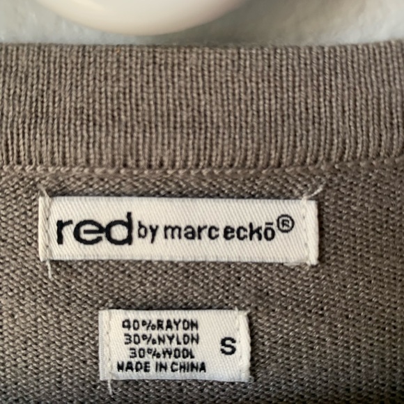 Red by Marc Ecko Sweater Midi Dress with Eyelet/CutOut Details - Picture 3 of 12